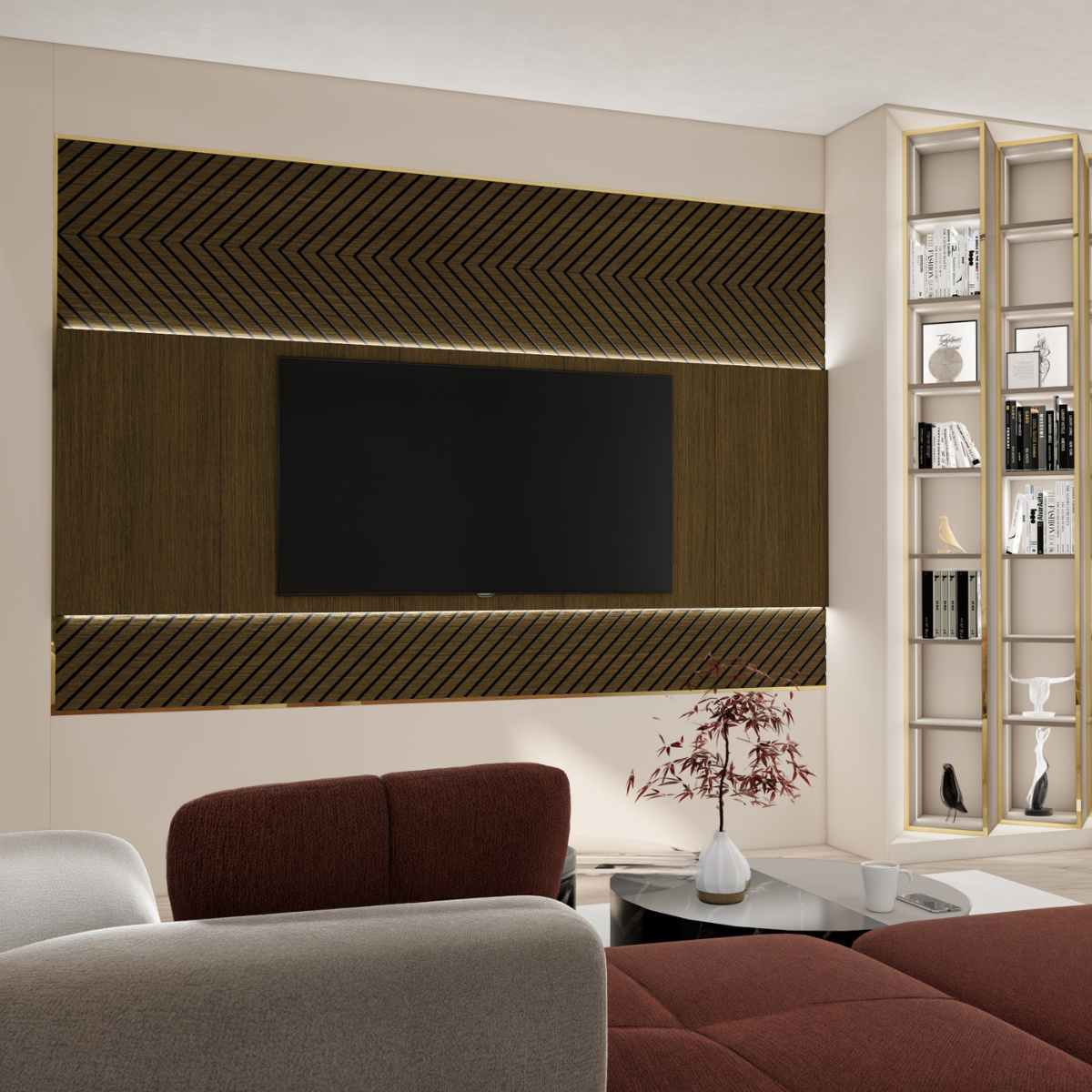 R Diagonal R Crest DEKO-R Diagonal | Panou riflat 279x30cm – placari-pereti.ro