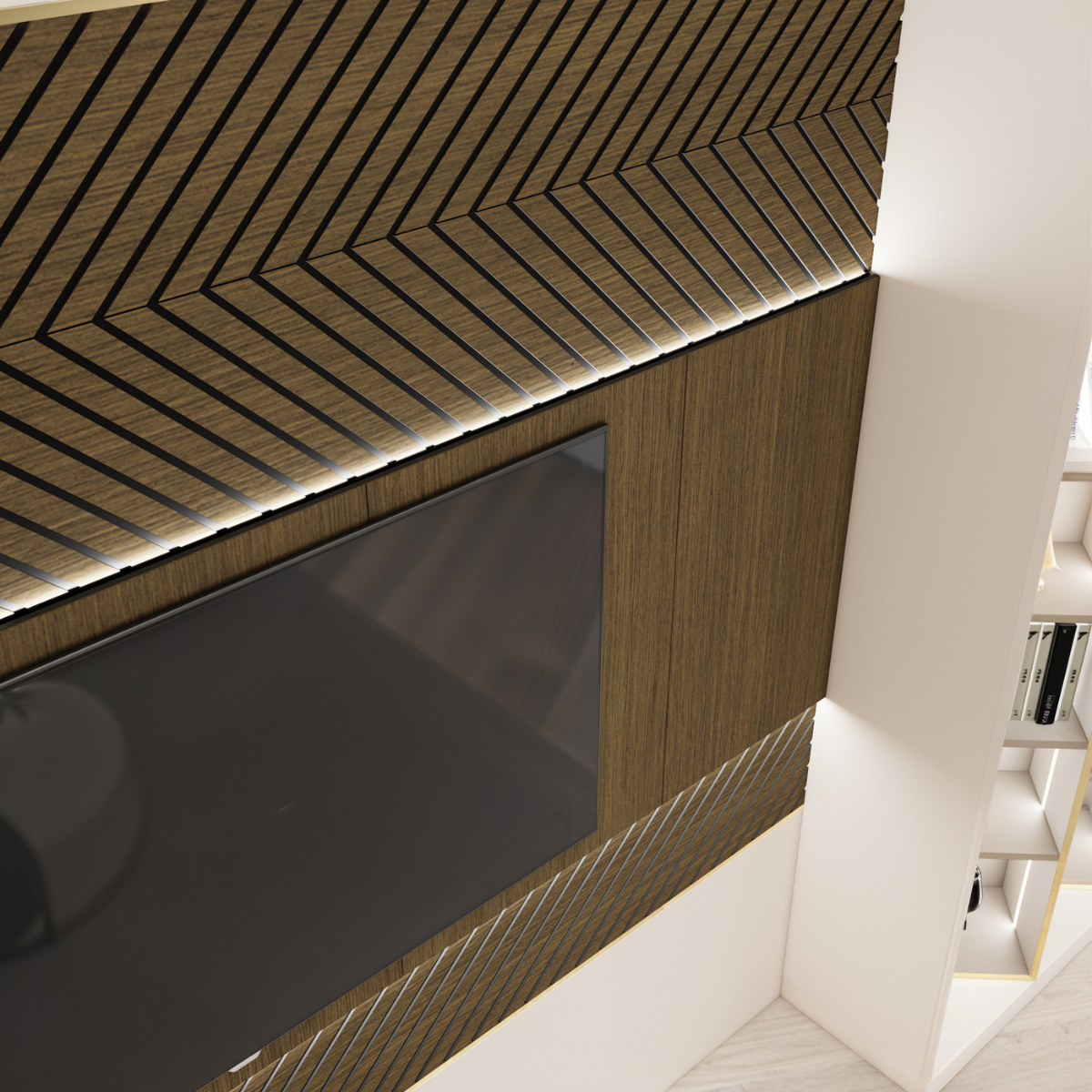 DEKO-R Diagonal | Panou riflat 279x30cm – placari-pereti.ro